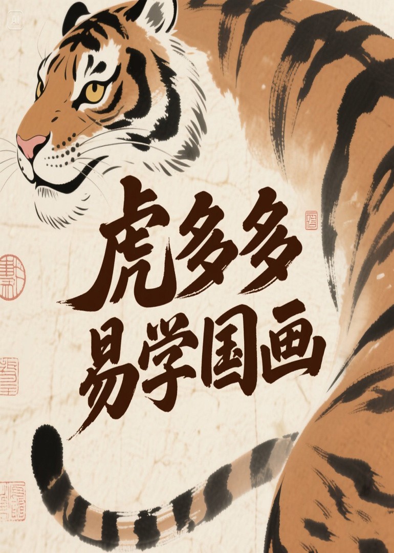 虎多多易学国画封面图