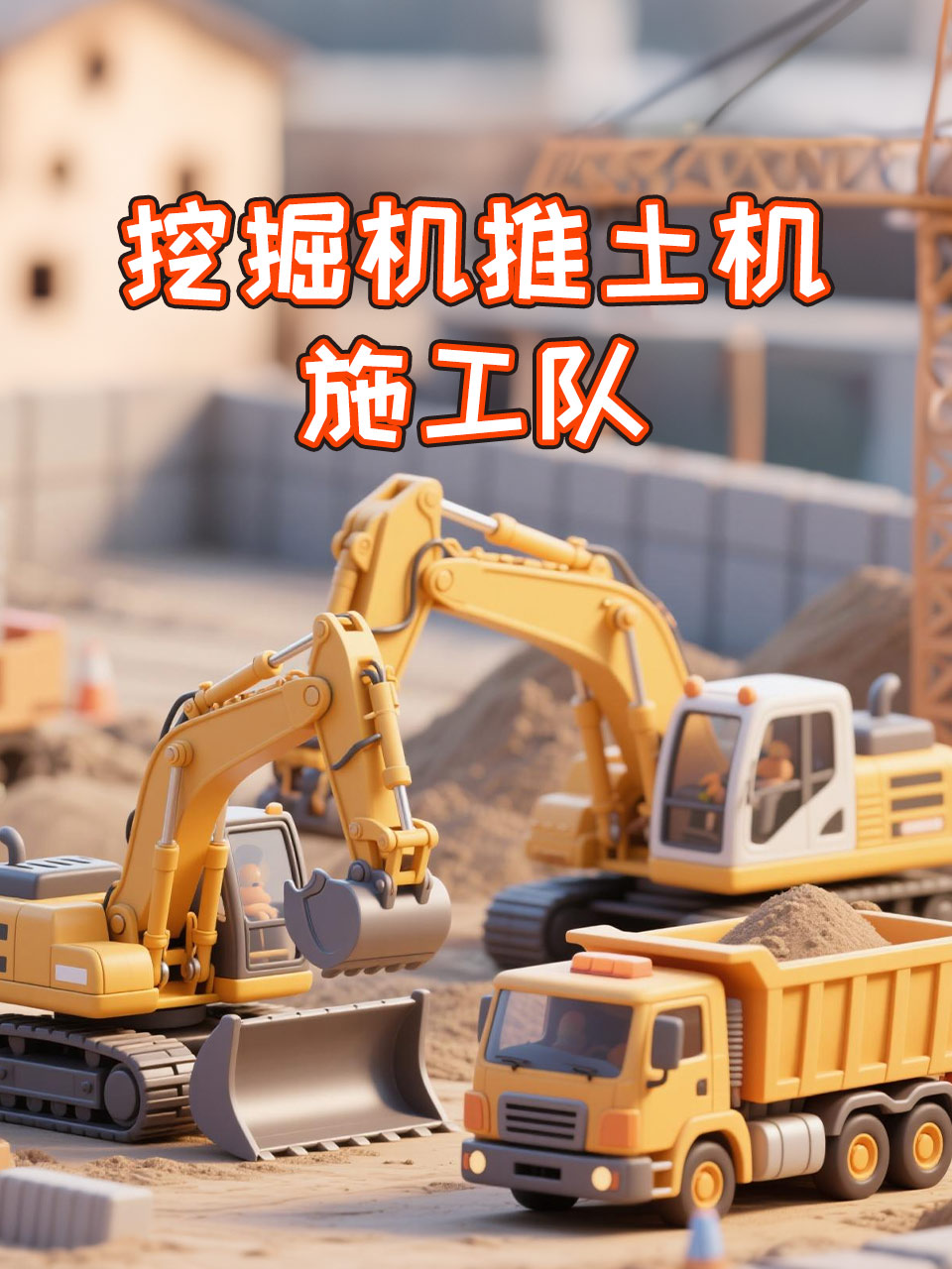 挖掘机推土机施工队