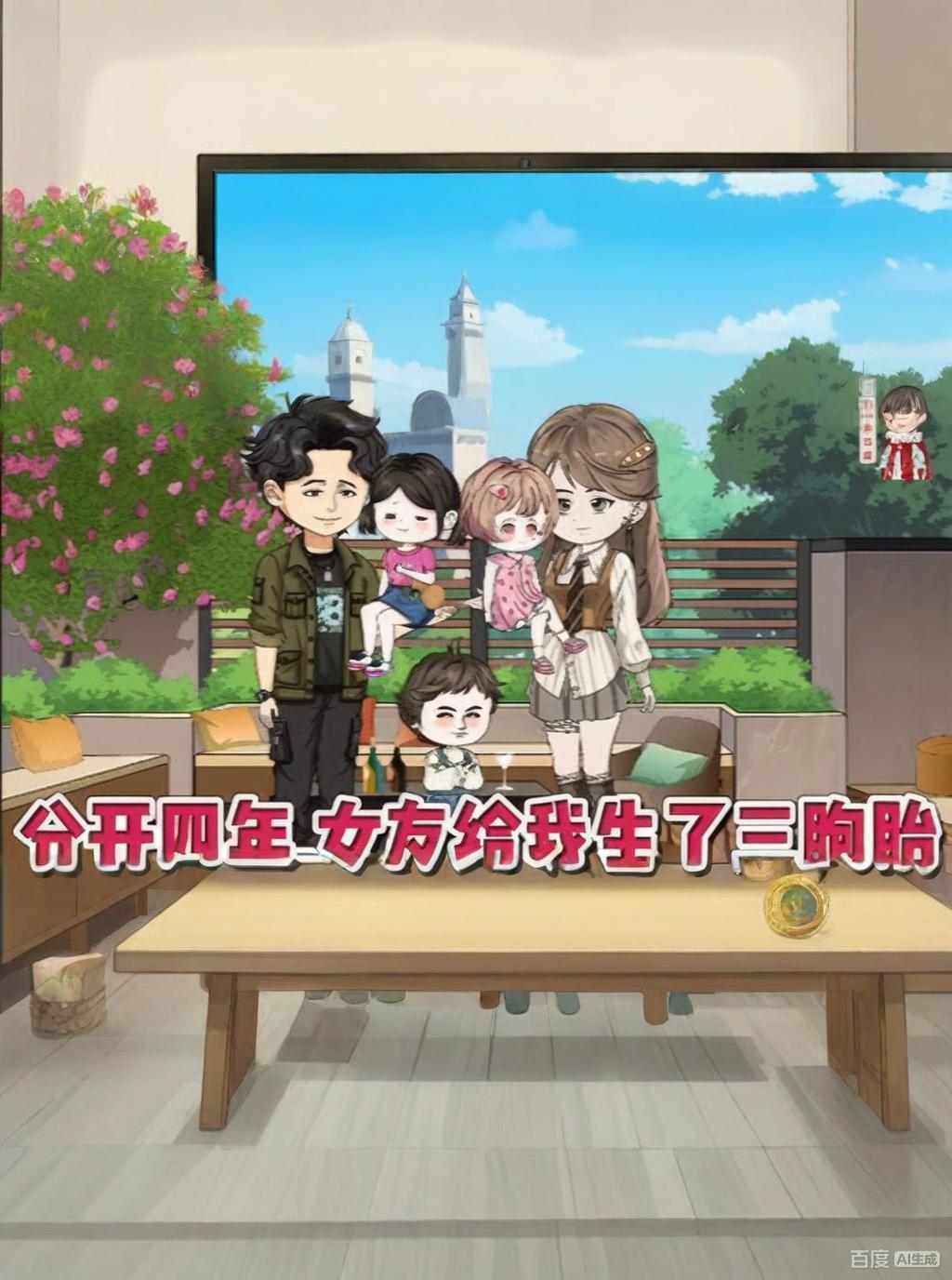 【现代漫】分开四年，女友给我生了三胞胎