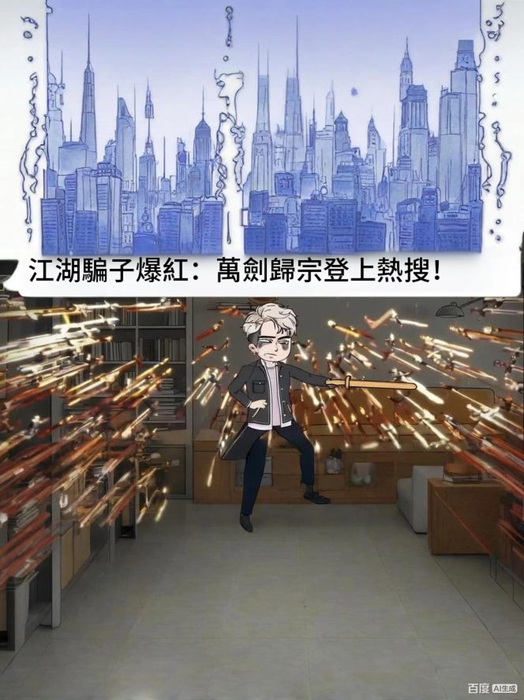 【沙雕漫】江湖騙子爆紅：萬劍歸宗登上熱搜！