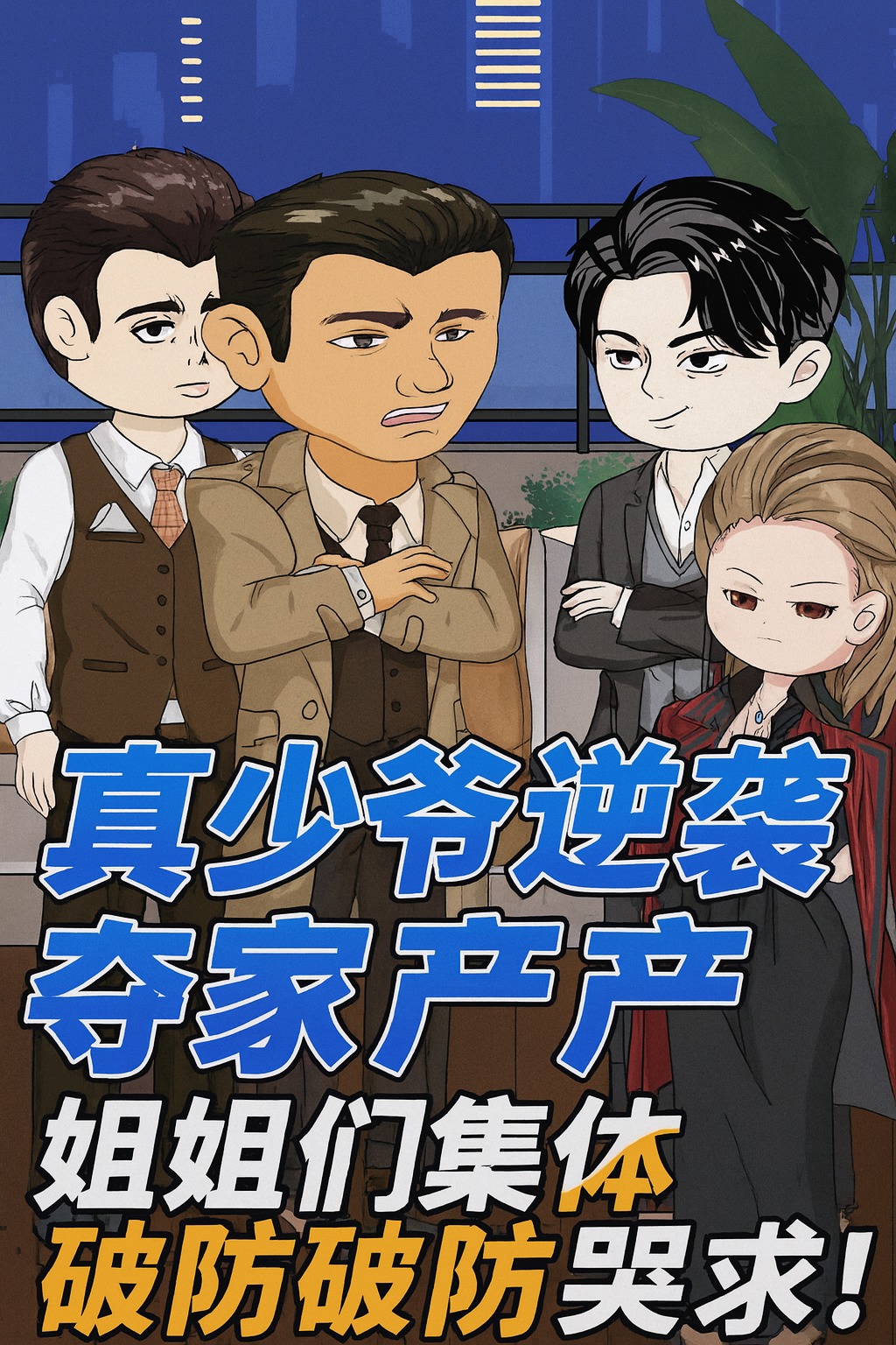 【沙雕漫】【真少爷逆袭夺家产，姐姐们集体破防哭求！】属于我的东西，你们全都要拿走？那就别怪我不客气了。