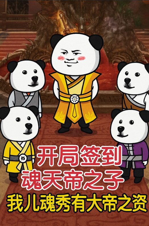 【沙雕漫】《开局签到魂天帝之子，我儿魂秀有大帝之资》穿越为魂天帝儿子，觉醒选择系统，获得超神品血脉，只要不死，就是日后斗帝！