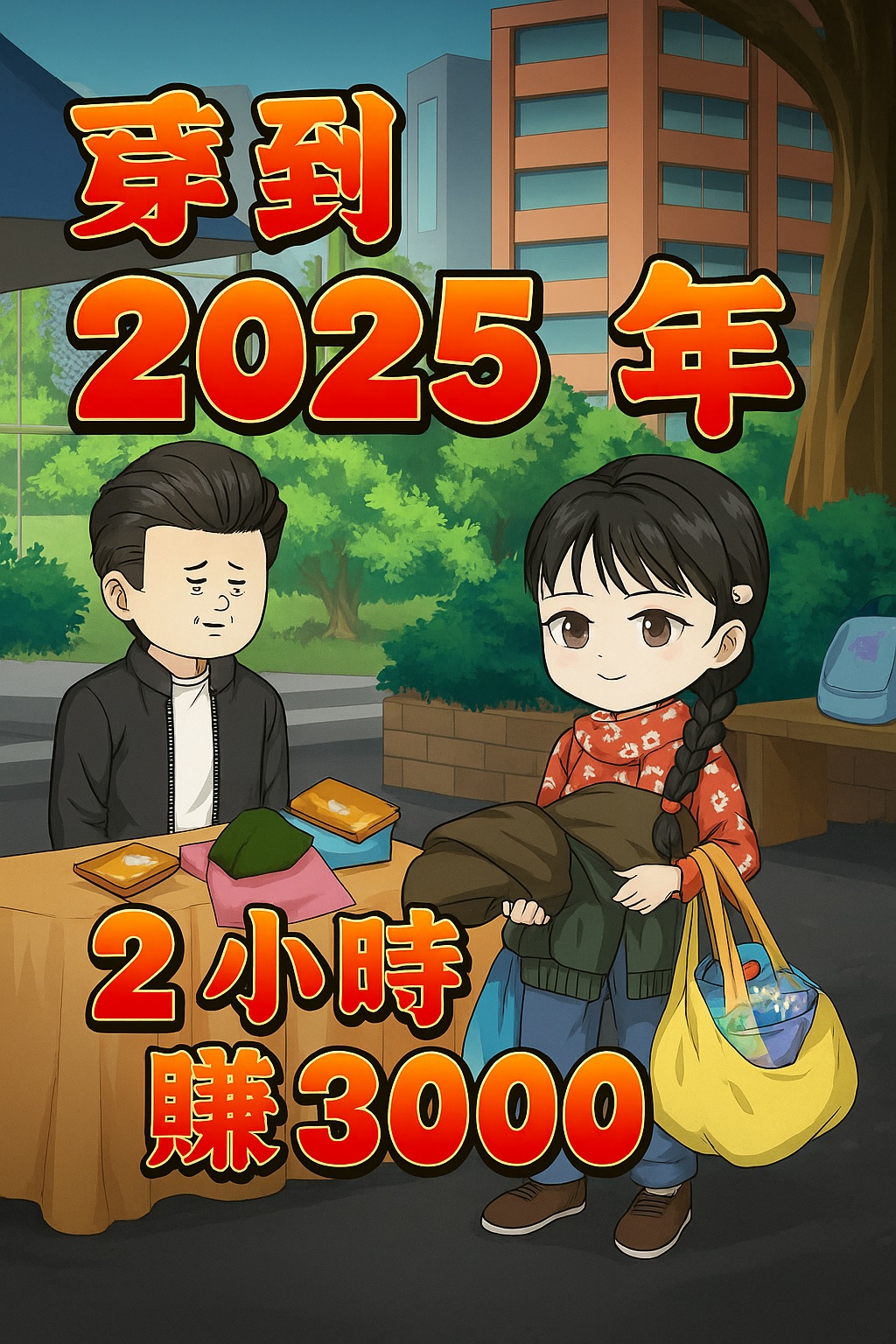 【沙雕漫】穿到2025年，2小時賺3000