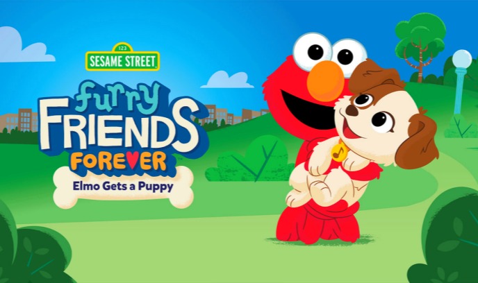 芝麻街毛茸茸的好朋友：艾摩的小狗