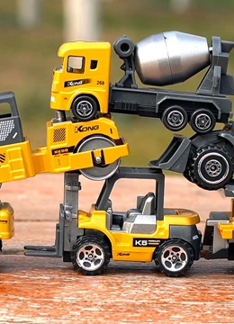 汽车世界之工程车巴士玩具