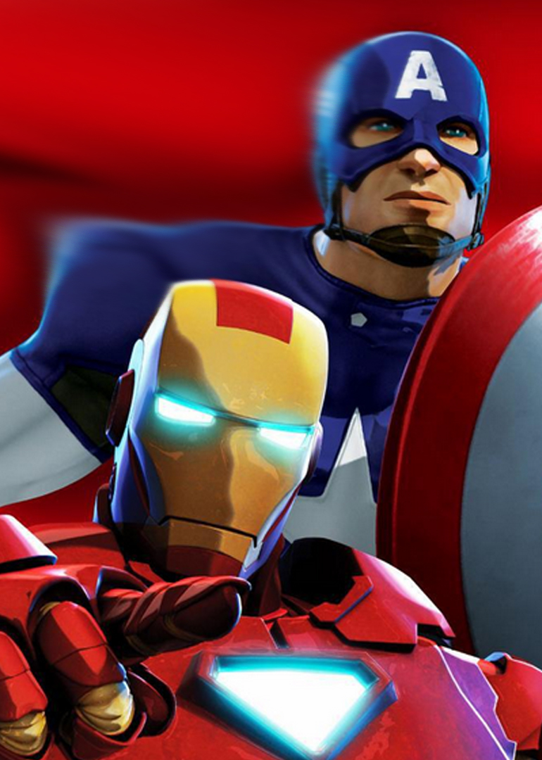钢铁侠与美国队长英语雄集结