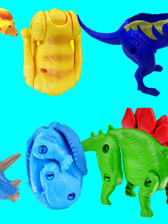 恐龙益智玩具学习颜色和英语语