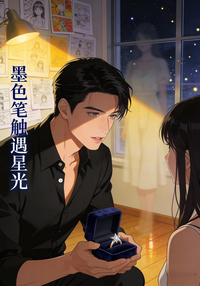 墨色笔触遇星光