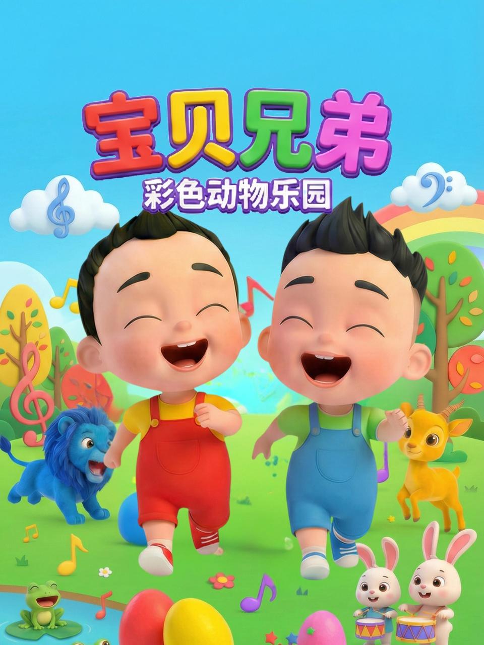 宝贝兄弟彩色动物乐园