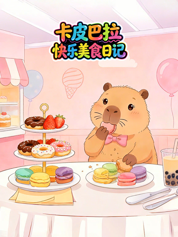 卡皮巴拉快乐美食日语记