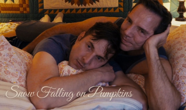 大雪落在南瓜上