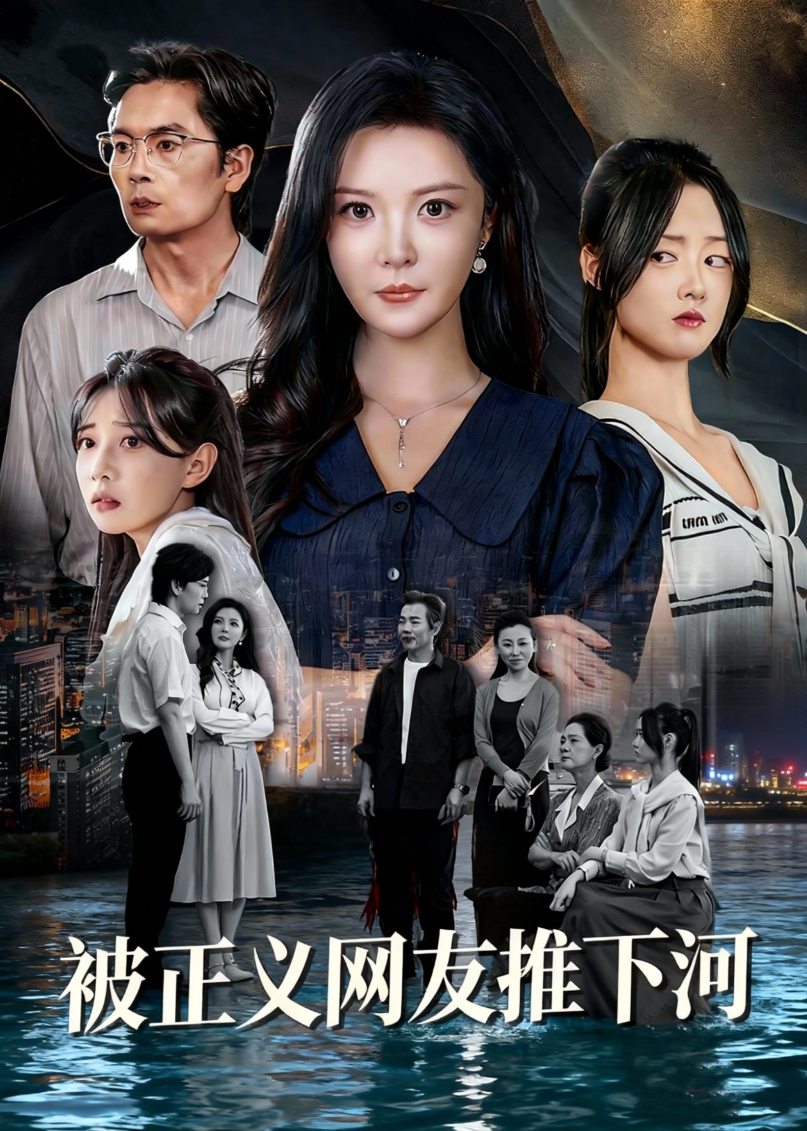 被正义网友推下河