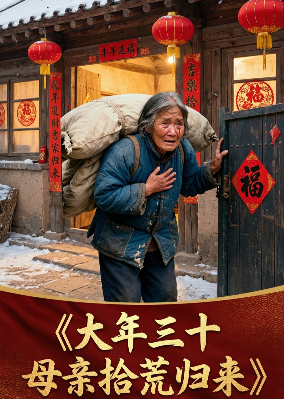 大年三十，母亲拾荒归来