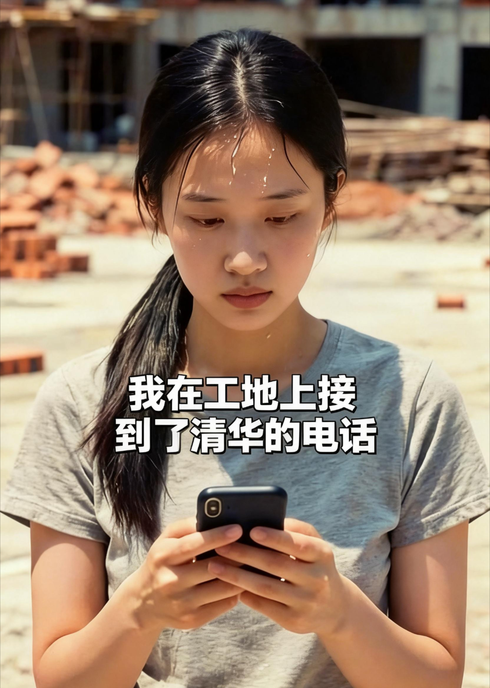 我在工地上接到了清华的电话