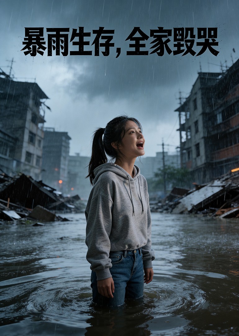 暴雨生存全家悔哭