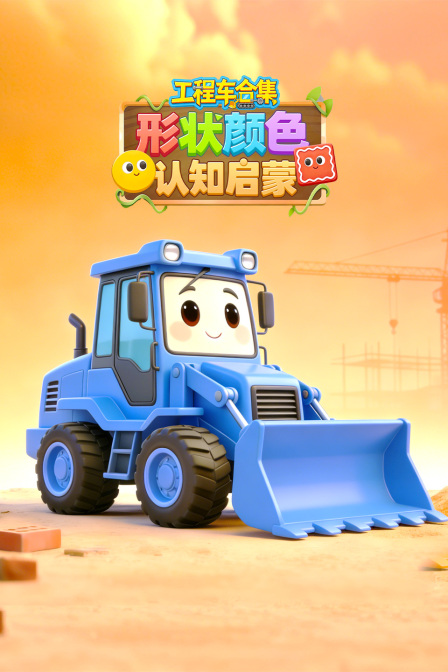 工程车合集形状颜色认知启蒙