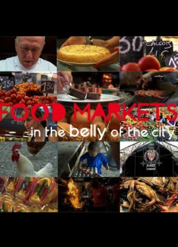 在城市腹地的食物市场