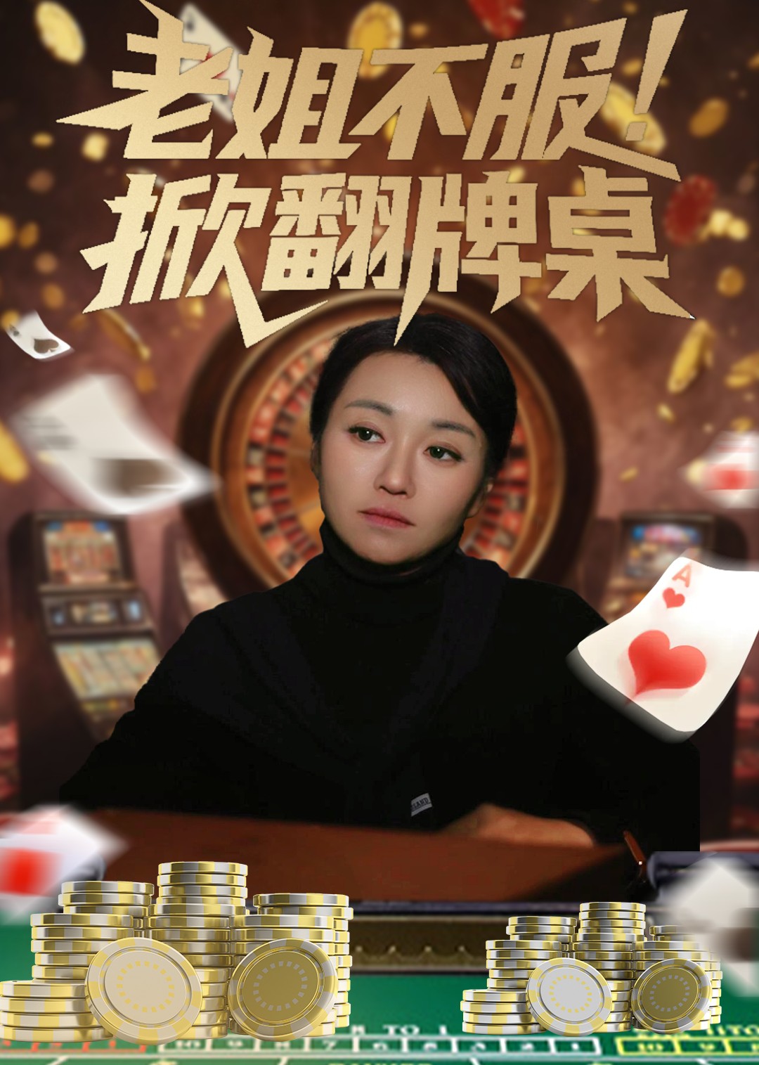 老姐不服！掀翻牌桌