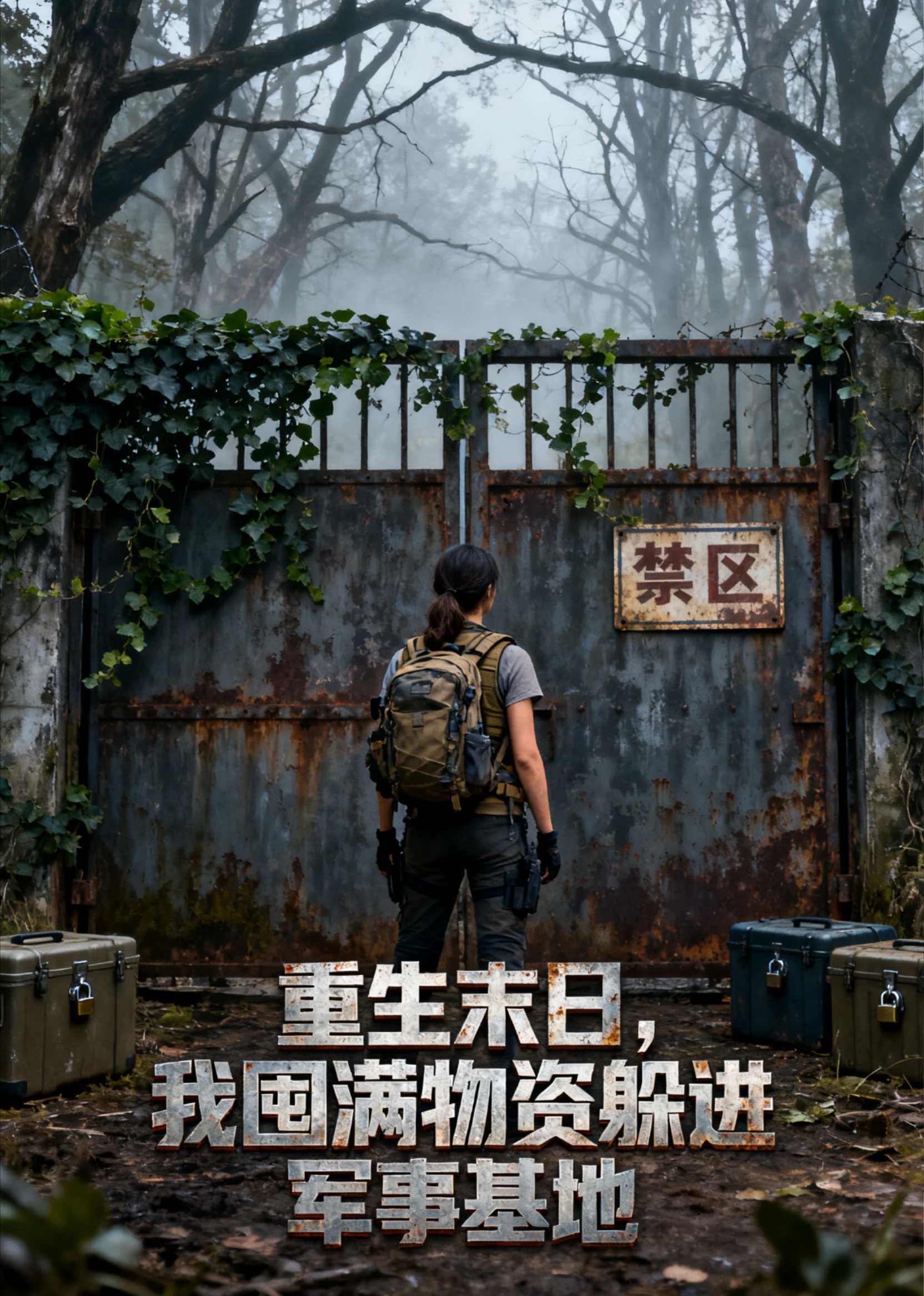 重生末日语，我囤满物资躲进军事基地