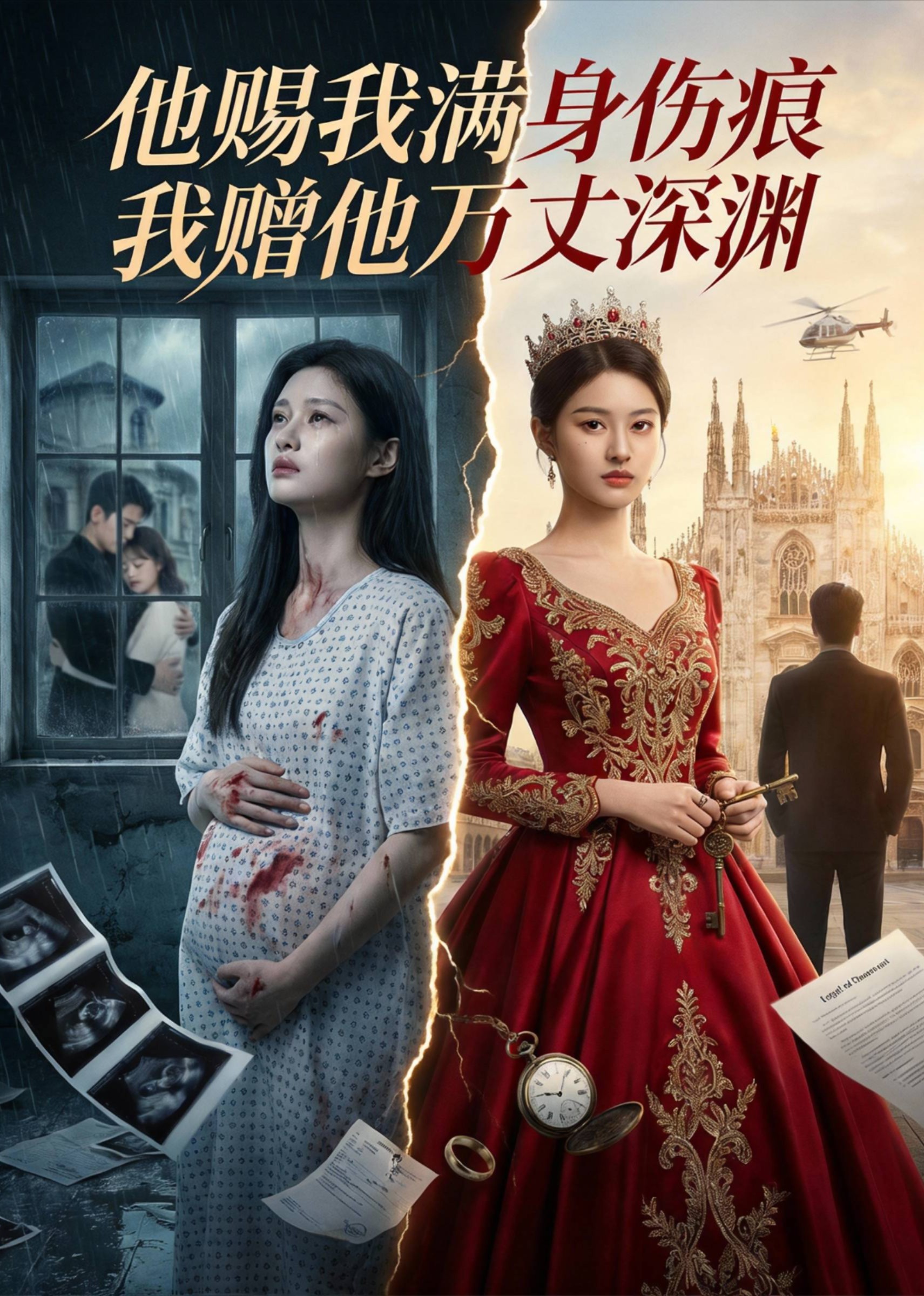 他赐我满身伤痕，我赠他万丈深渊