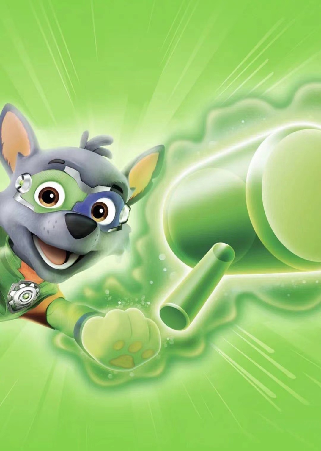 汪汪队之灰灰绿色代表走