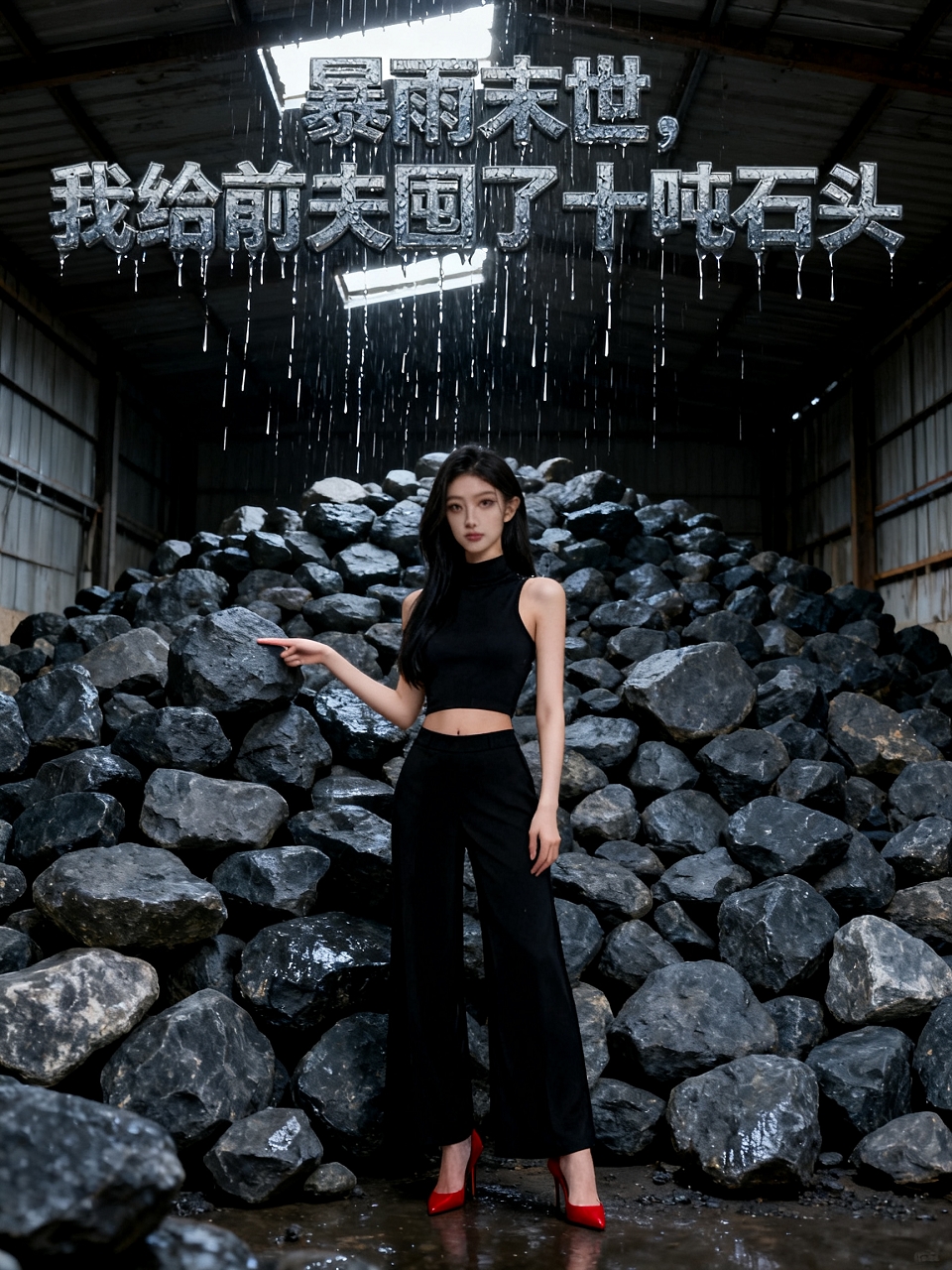 暴雨末世，我给前夫囤了十吨石头