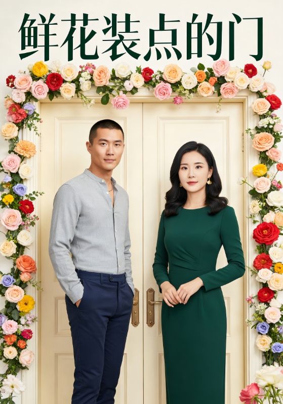 鲜花装点的门