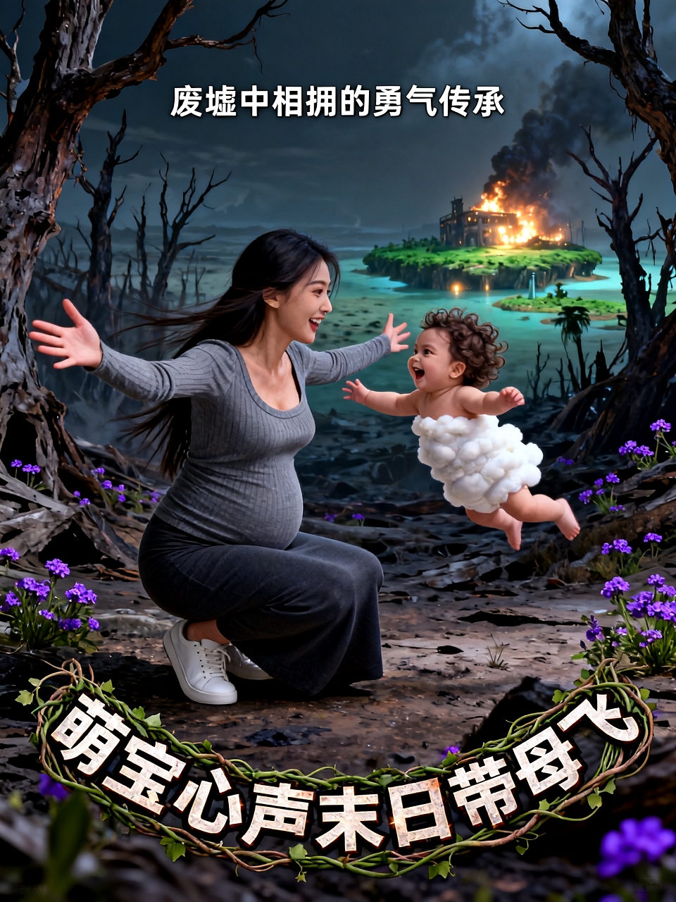 萌宝心声末日语带母飞