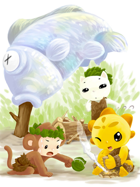 米卡学汉字56岁