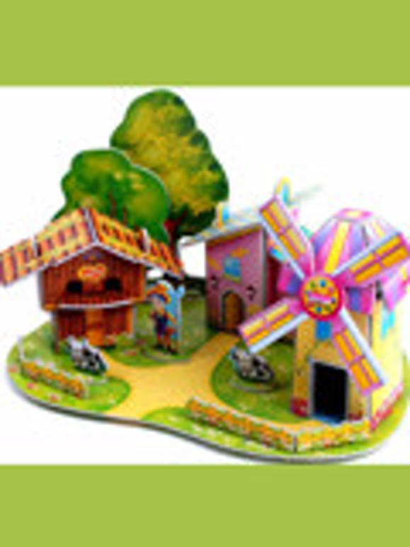 益智3D立体拼图模型