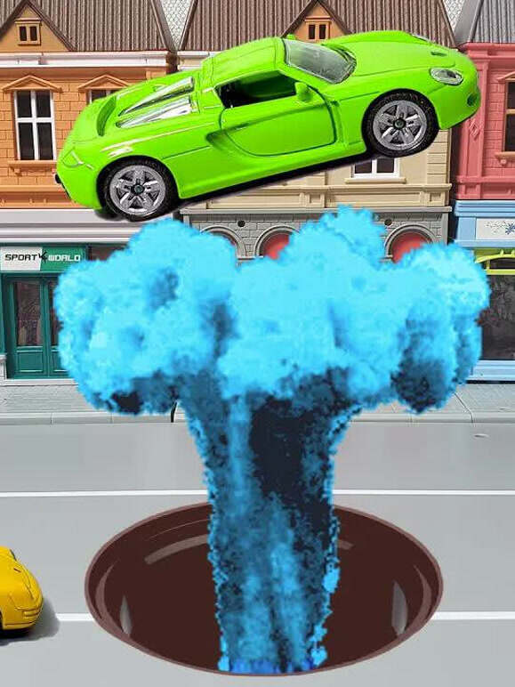 工程车玩具车救援动画