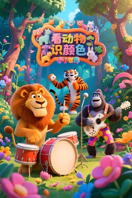 小小世界看动物识颜色