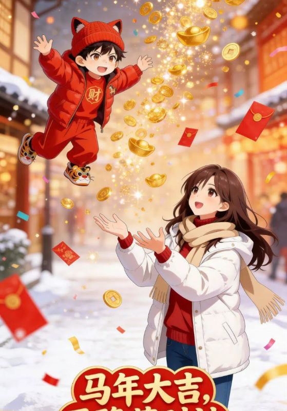 马年大吉天降萌财神啦