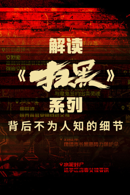 解读扫黑系列背后不为人知的细节