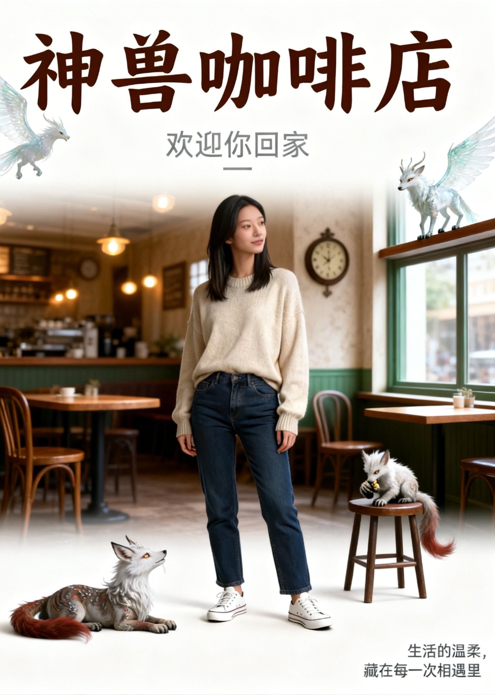 神兽咖啡店欢迎你回家