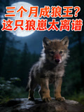 三个月成狼王这只狼崽太离谱