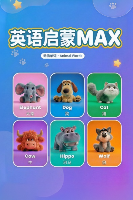 英配启蒙MAX动物单词