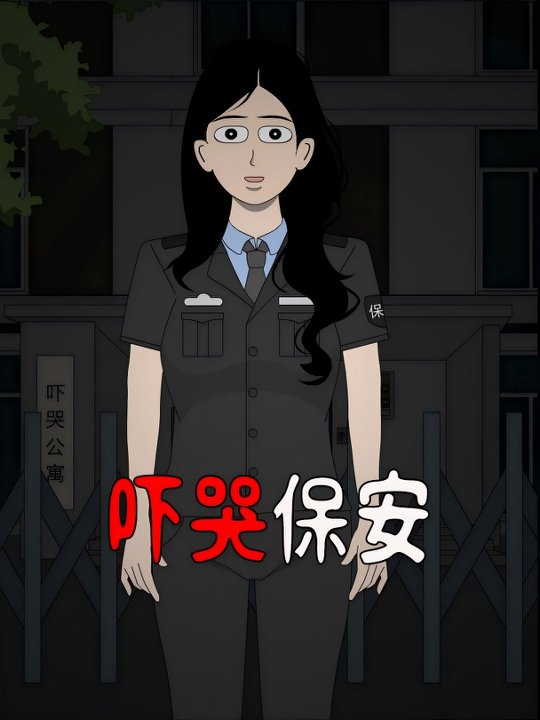 吓哭保安