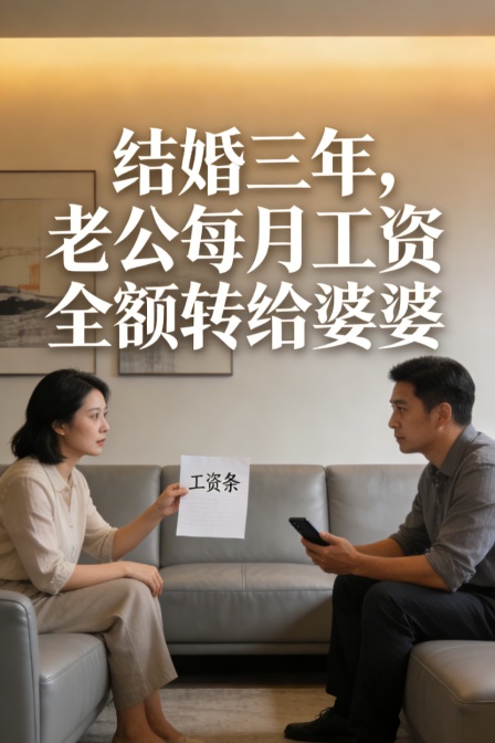 结婚三年老公每月工资全额转给婆婆