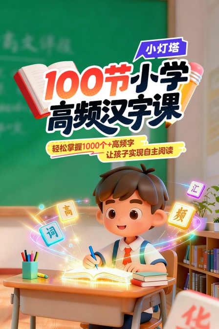 小灯塔100节小学高频汉字课