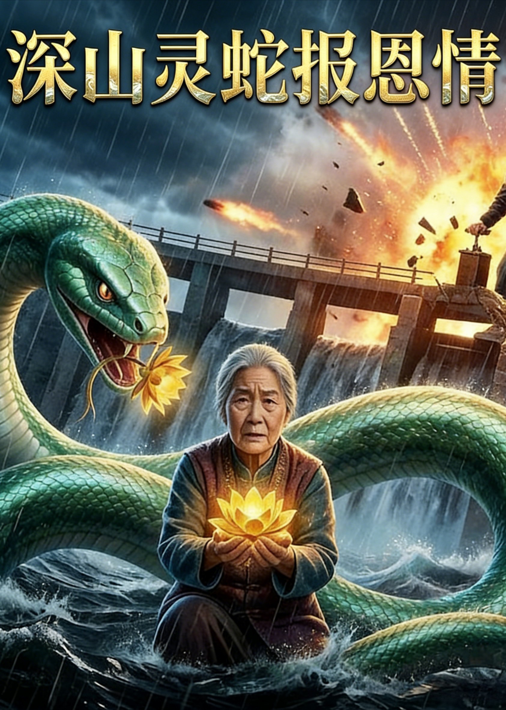 深山灵蛇报恩情