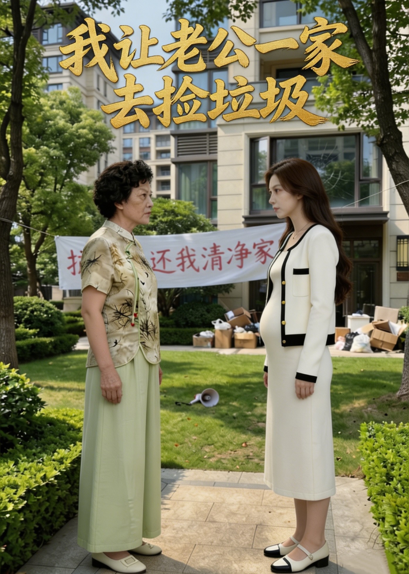 我让老公一家去捡垃圾