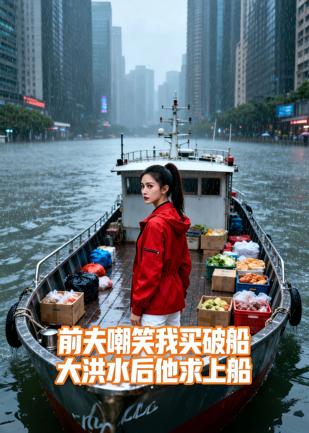 前夫嘲笑我买破船大洪水后他求上船