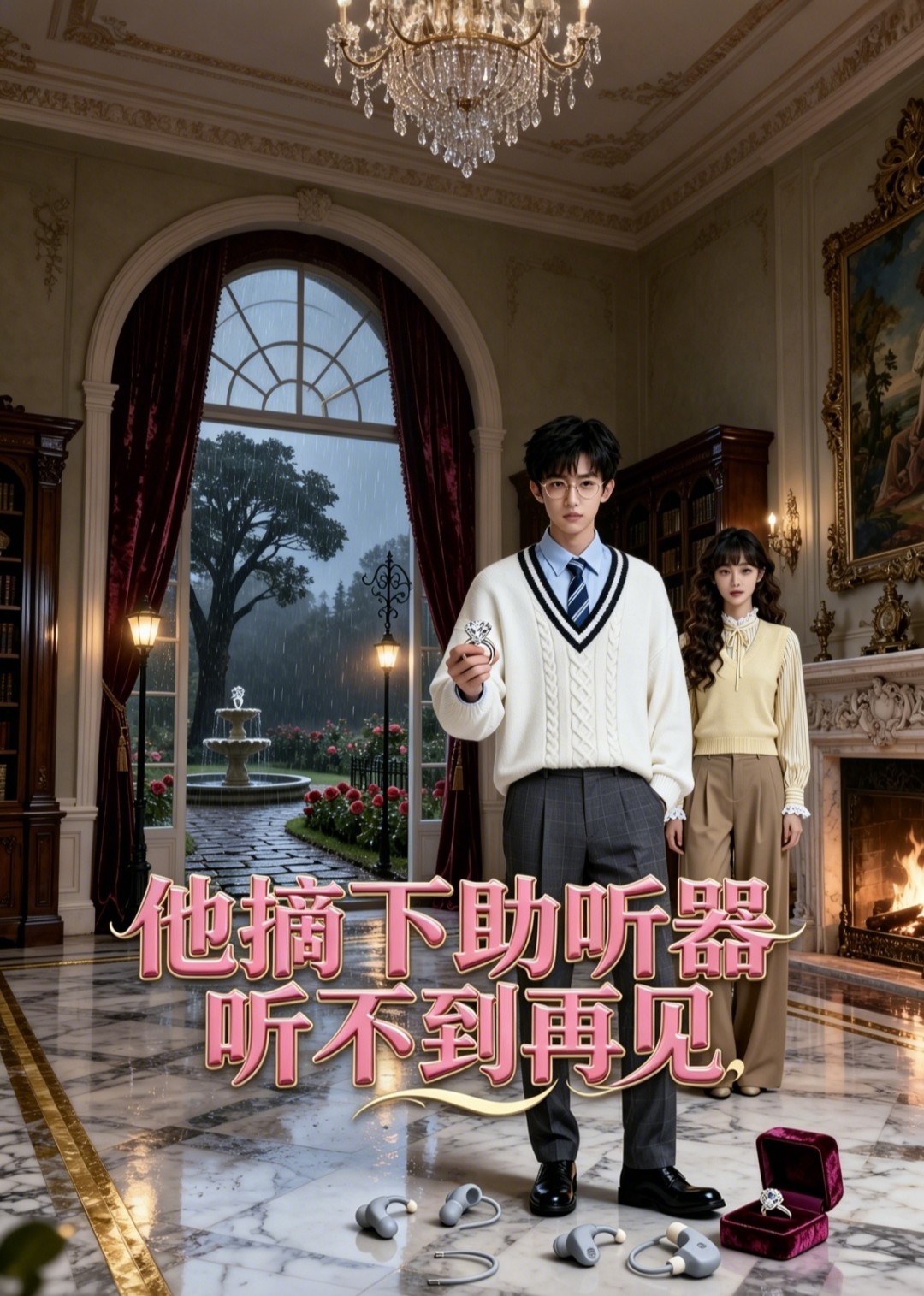 他摘下助听器听不到再见
