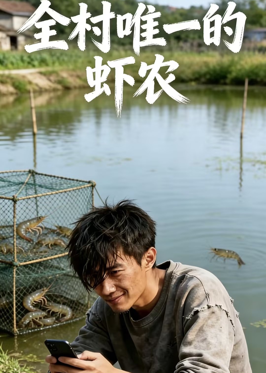 全村唯一的虾农