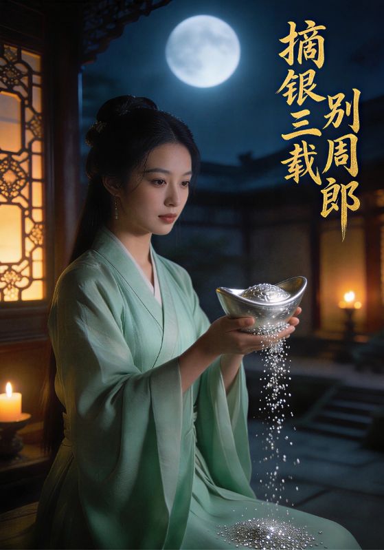 摘银三载别周郎