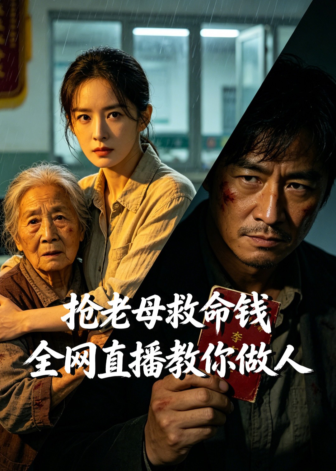 抢老母救命钱全网直播教你做人