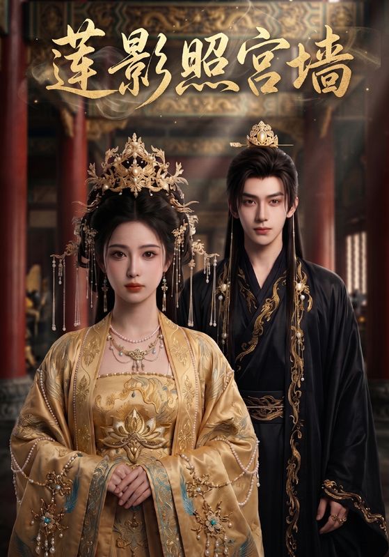 莲影照宫墙