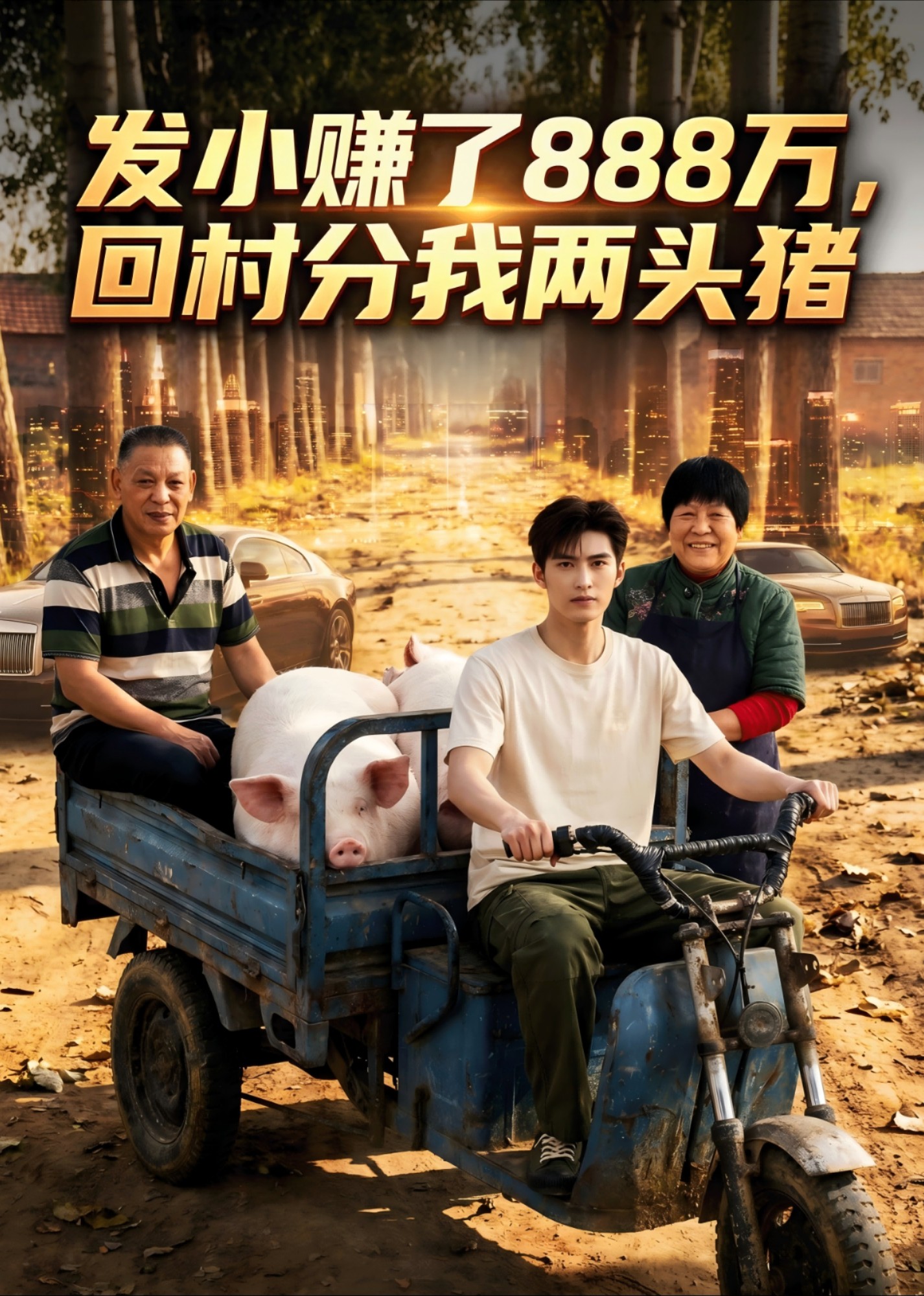 发小赚了888万回村分我两头猪