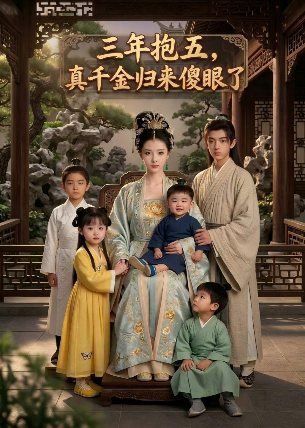 三年抱五真千金归来傻眼了